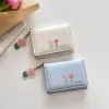 Tulip Mini Wallet ~ins simple and retro women's small and exquisite simple student simple coin purse wallet Specification image